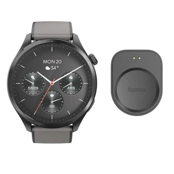 Hama 9000 Smartwatch GPS AMOLED 47 mm Black