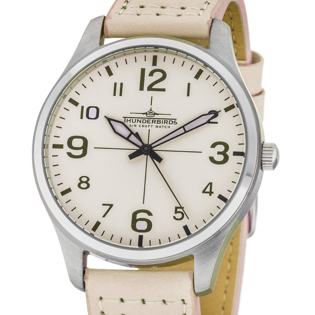 Montre pilote argentée Thunderbirds TB5000-05