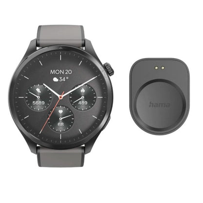 Hama 9000 Smartwatch GPS AMOLED 47 mm Black